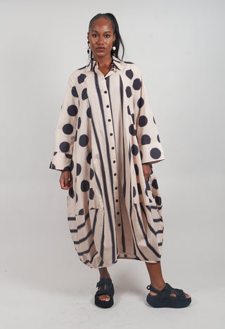 Vela Dress in Stone