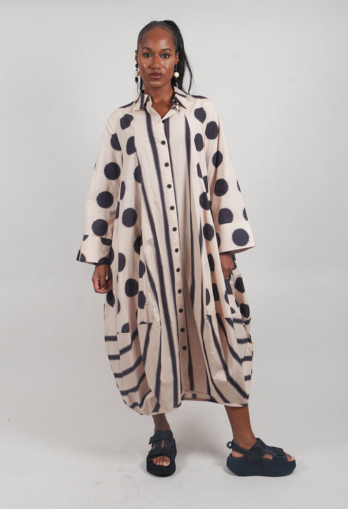 Vela Dress in Stone