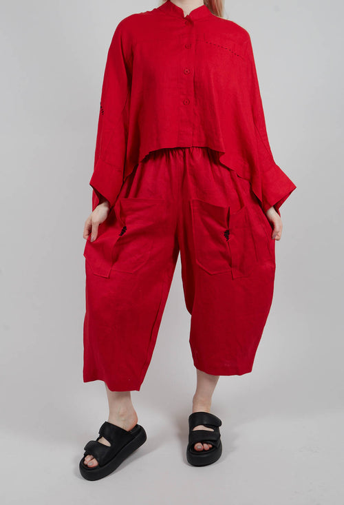 Ilani Trouers in Red