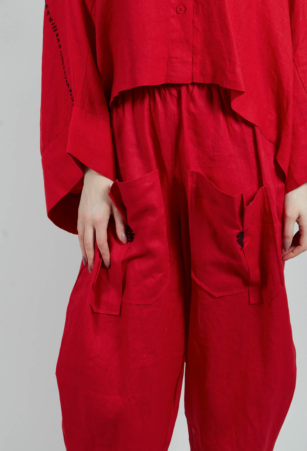 Ilani Trouers in Red
