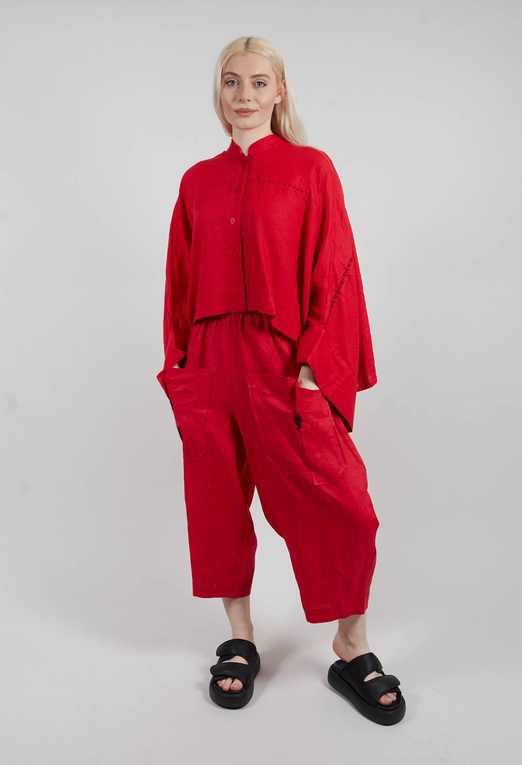 Ilani Trouers in Red