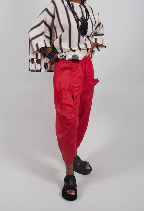 Ilani Trouers in Red