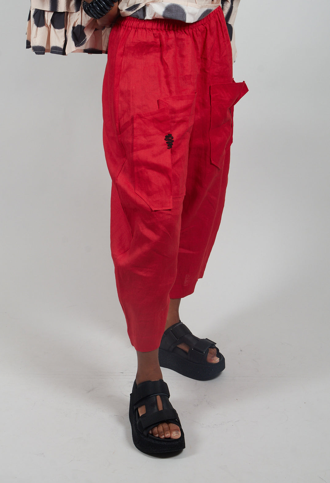Ilani Trouers in Red