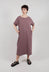 Long T-Shirt Dress in Mauve