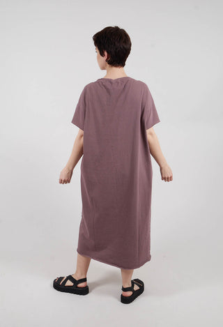Long T-Shirt Dress in Mauve
