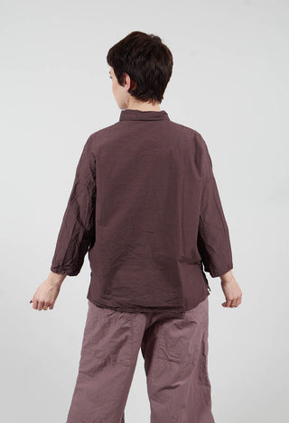 Short Collar Shirt TC in Grape