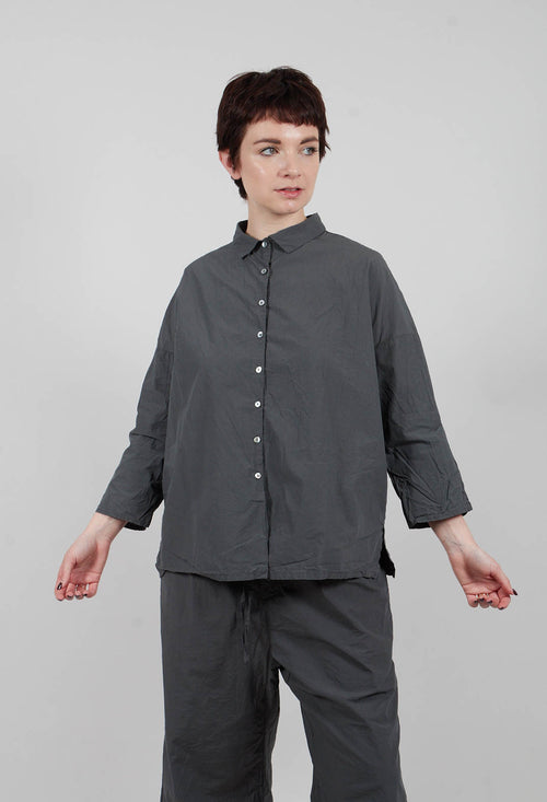Short Collar Shirt TC in Thyme