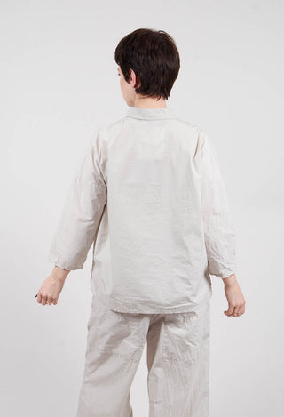Short Collar Shirt TC in Pebble