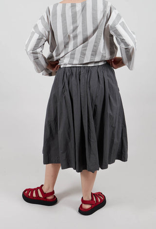 Pleated Short Skirt TC in Thyme
