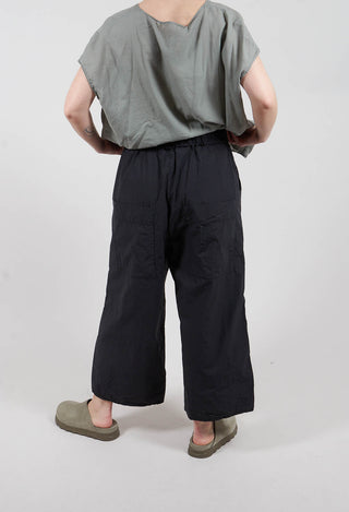 Wide & Short Trousers TC in Black