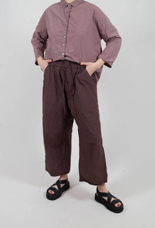 Wide & Short Trousers TC in Grape