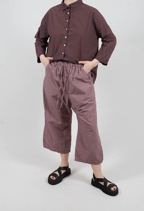 Wide & Short Trousers TC in Mauve
