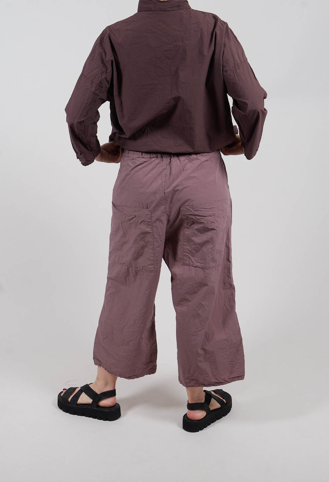 Wide & Short Trousers TC in Mauve
