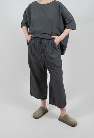 Wide & Short Trousers TC in Thyme