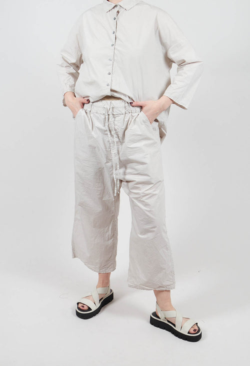 Wide & Short Trousers TC in Pebble