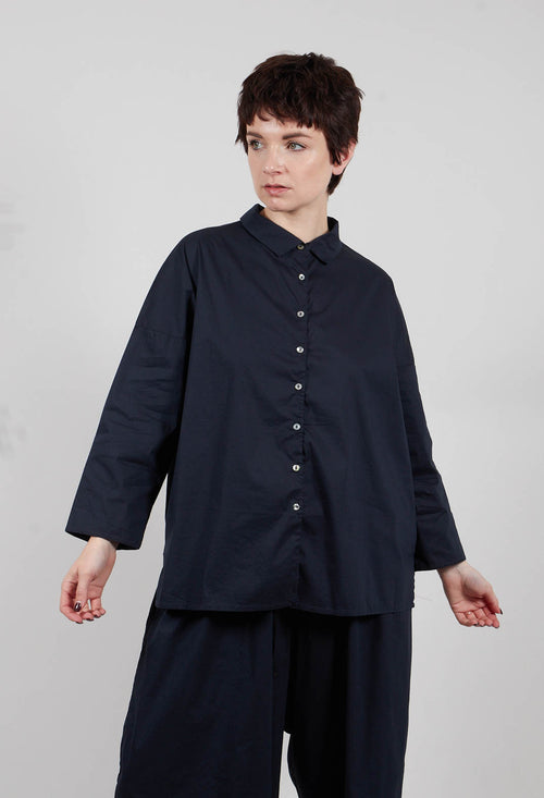 Short Collar Shirt TSL in Navy