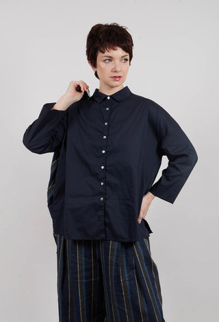 Short Collar Shirt TSL in Navy