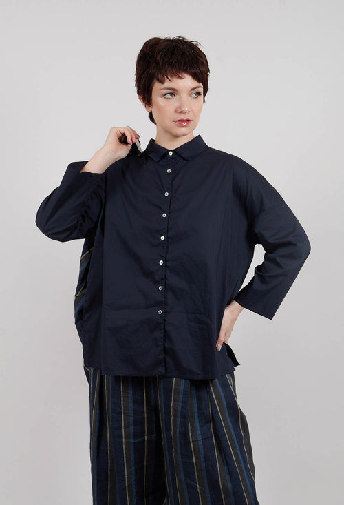Short Collar Shirt TSL in Navy