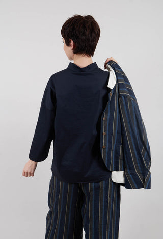 Short Collar Shirt TSL in Navy
