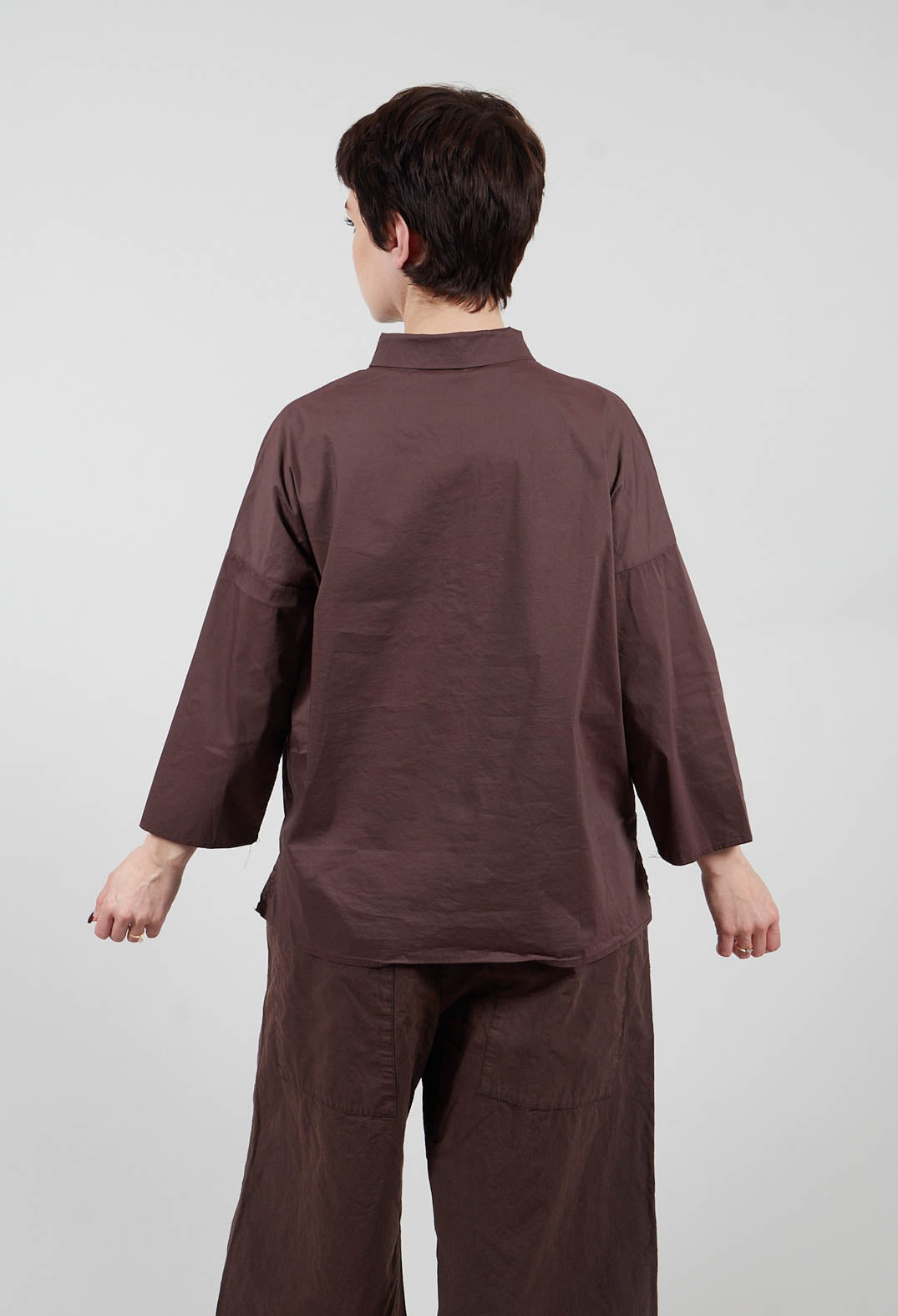Short Collar Shirt TSL in Grape