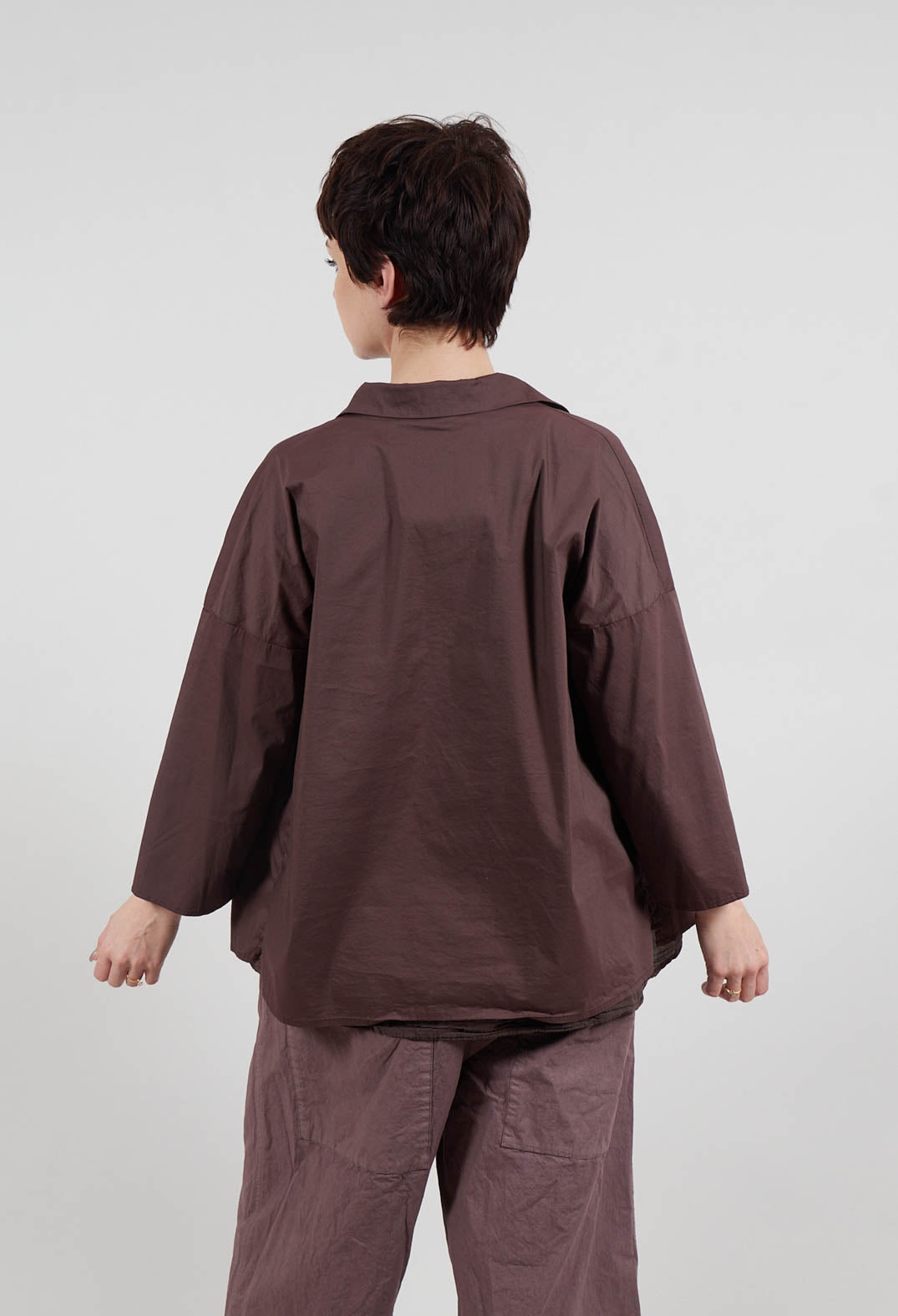 Short Collar Shirt TSL in Grape