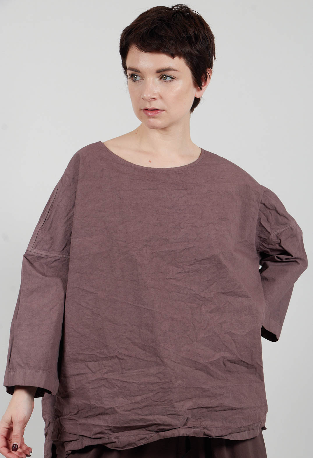 Opened Back T-Sirt CC in Mauve