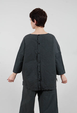 Opened Back T-Sirt CC in Thyme