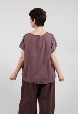 Sleeveless T-Shirt TL in Mauve