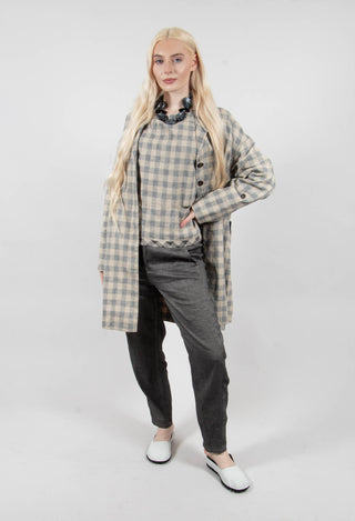Delfo Coat in Khaki