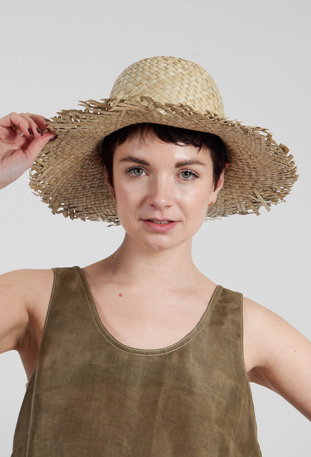Fran Straw Hat in Beige