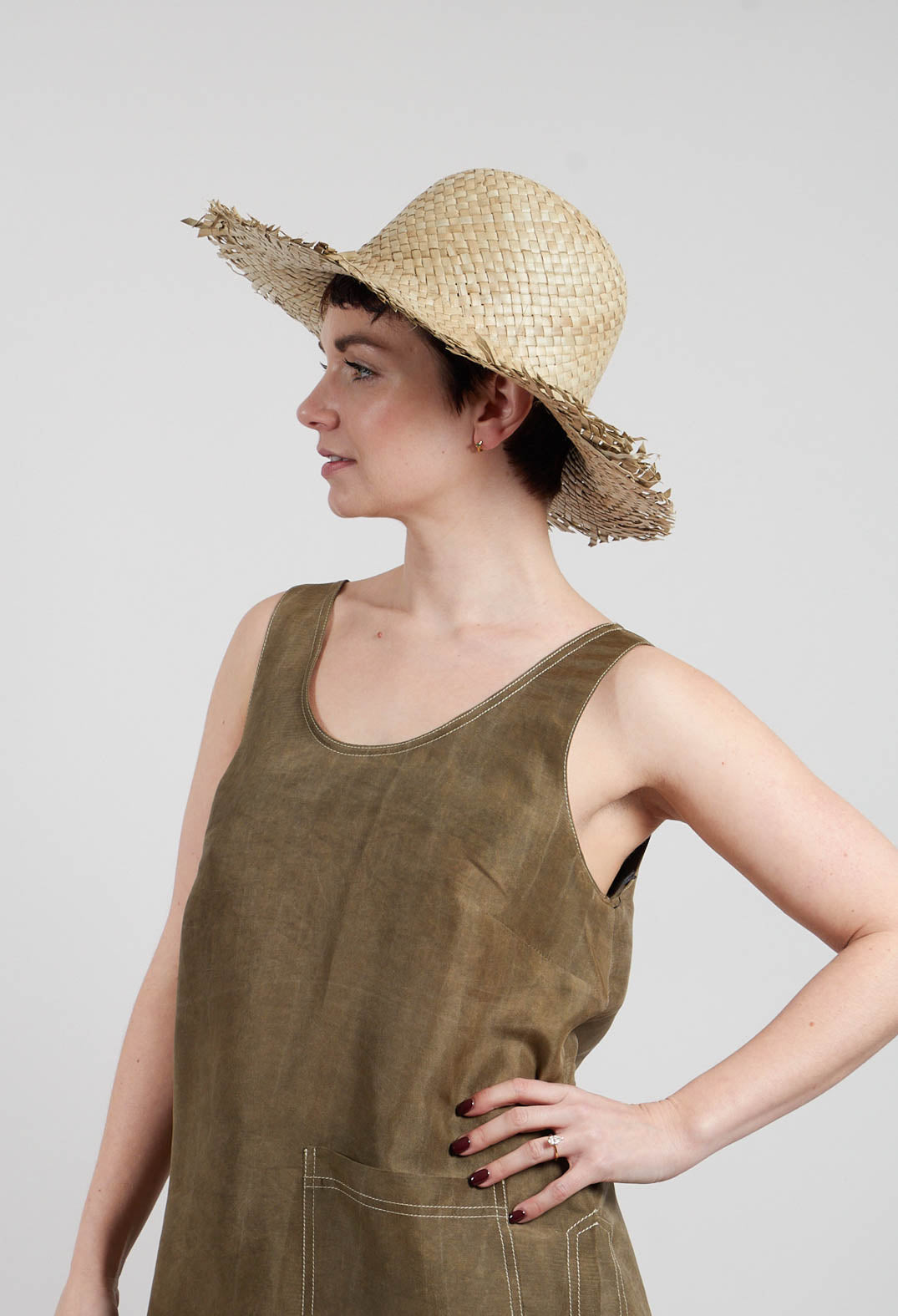 Fran Straw Hat in Beige