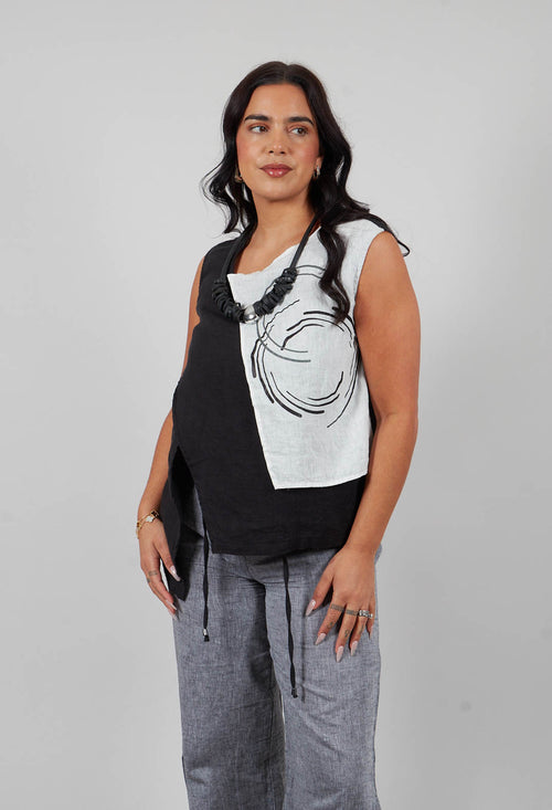 Waistcoat in Black Pattern