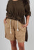 Linen Shorts in Khaki
