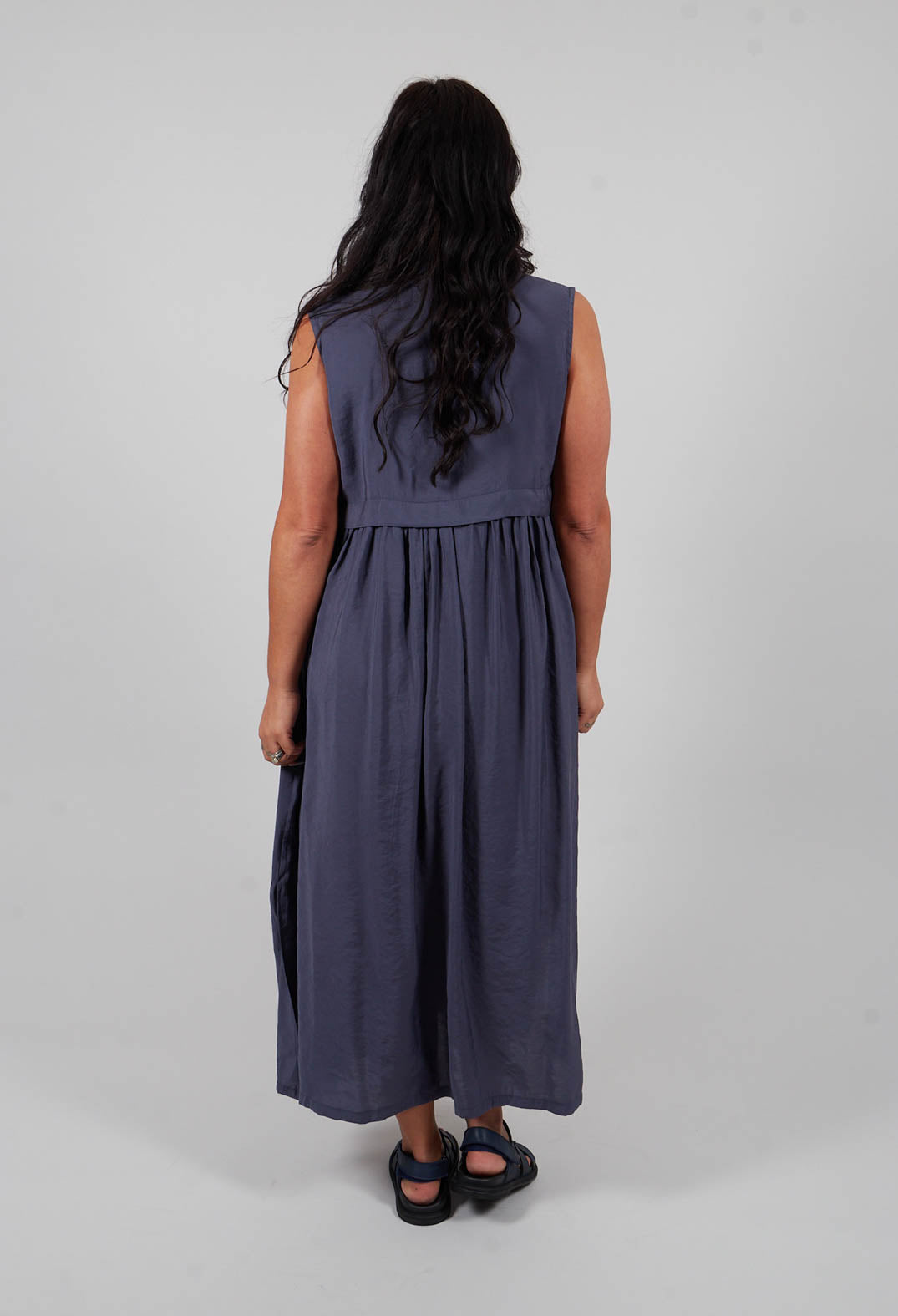 Sleeveless Dress in Indigo