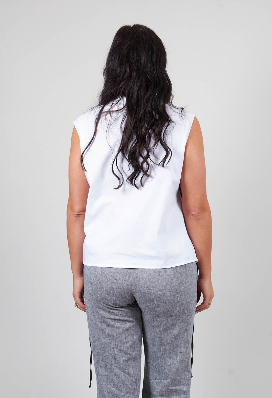 Button Down Blouse in White