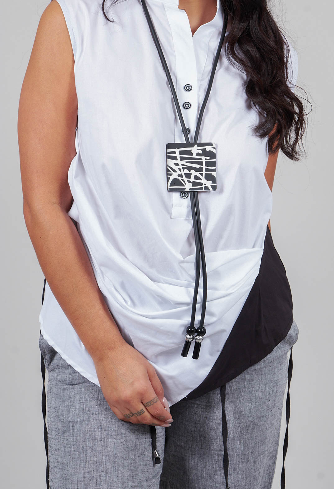 Button Down Blouse in White
