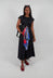 Midi Dress with Belt in Black