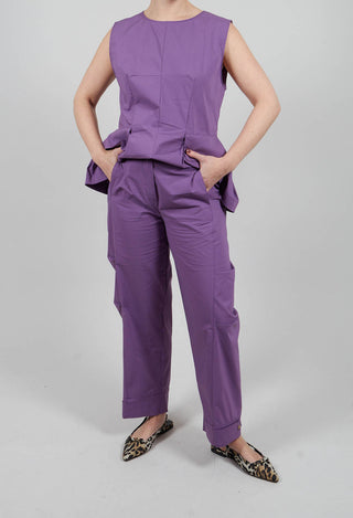 Straight Leg Pants in Purple Heart