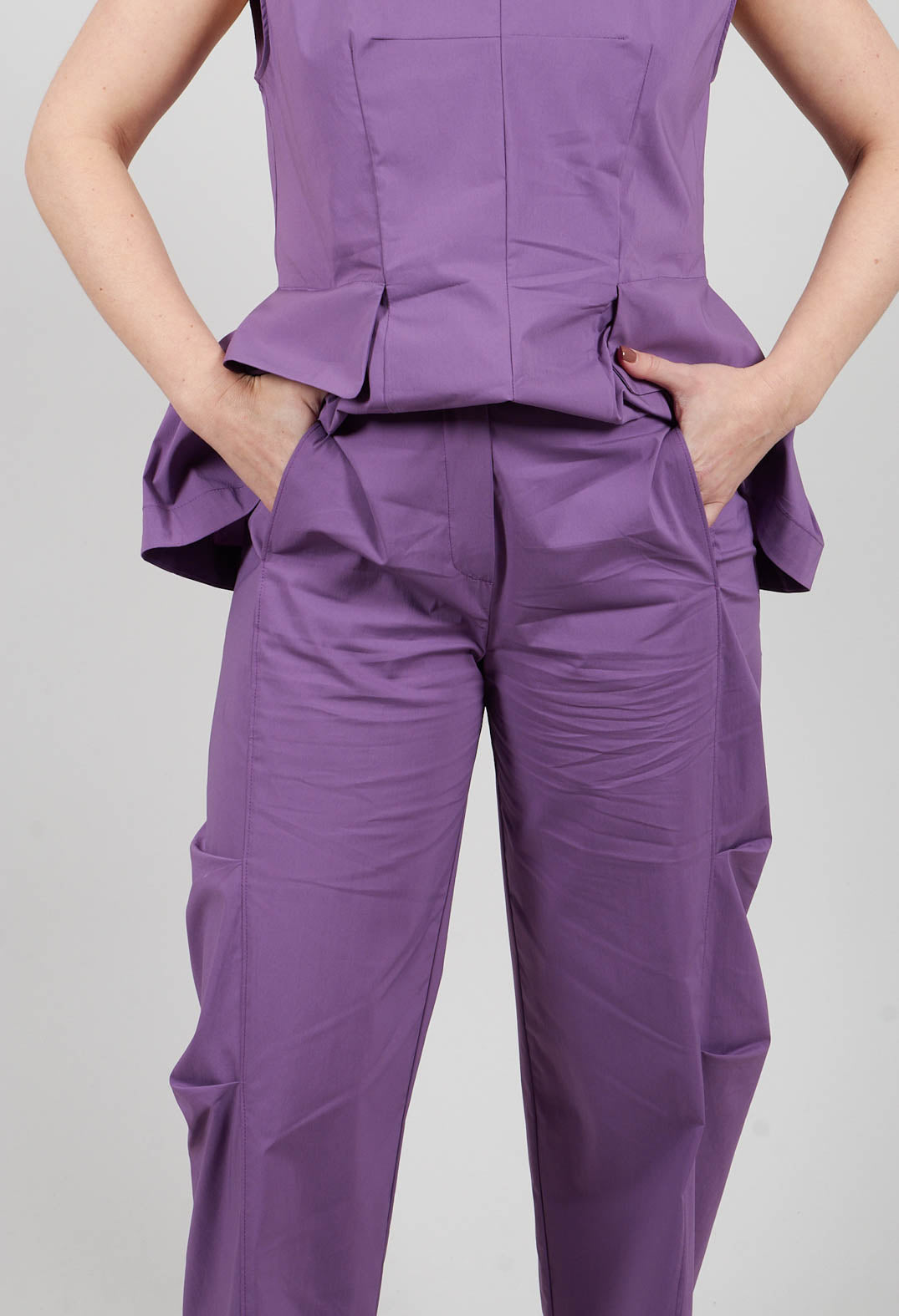 Straight Leg Pants in Purple Heart
