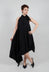 Dress with Ruffles in Black