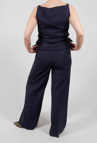 Wide Leg Trousers in Inkling