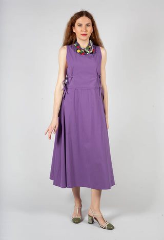 Dress with Low-Cut Back in Purple Heart
