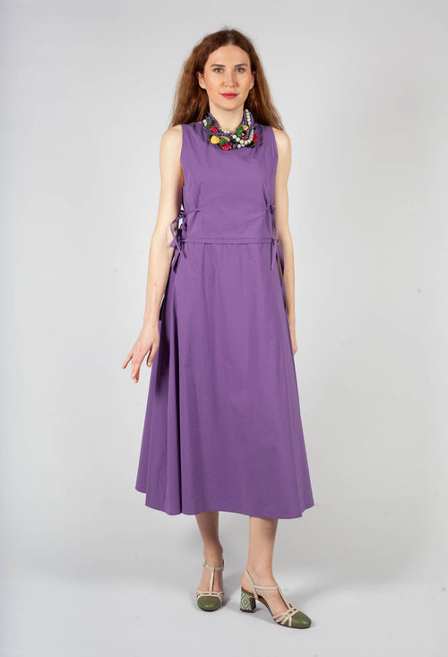 Dress with Low-Cut Back in Purple Heart