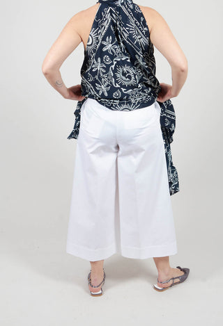 Cropped Trousers in White