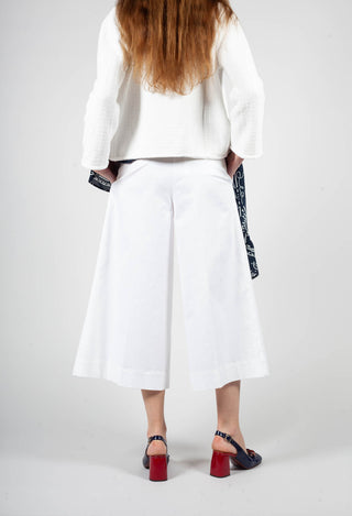 Cropped Trousers in White