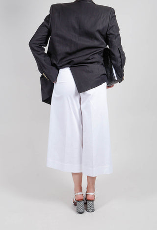 Cropped Trousers in White