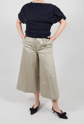 Cropped Trousers in Sponge