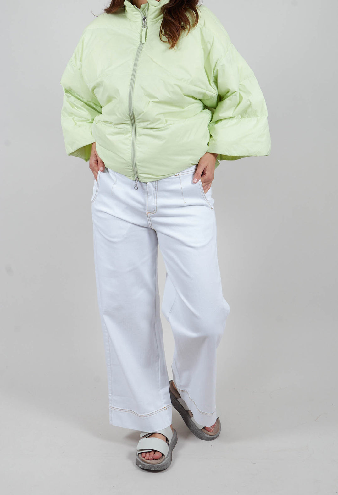 Jinzu Wide Pants in Beige