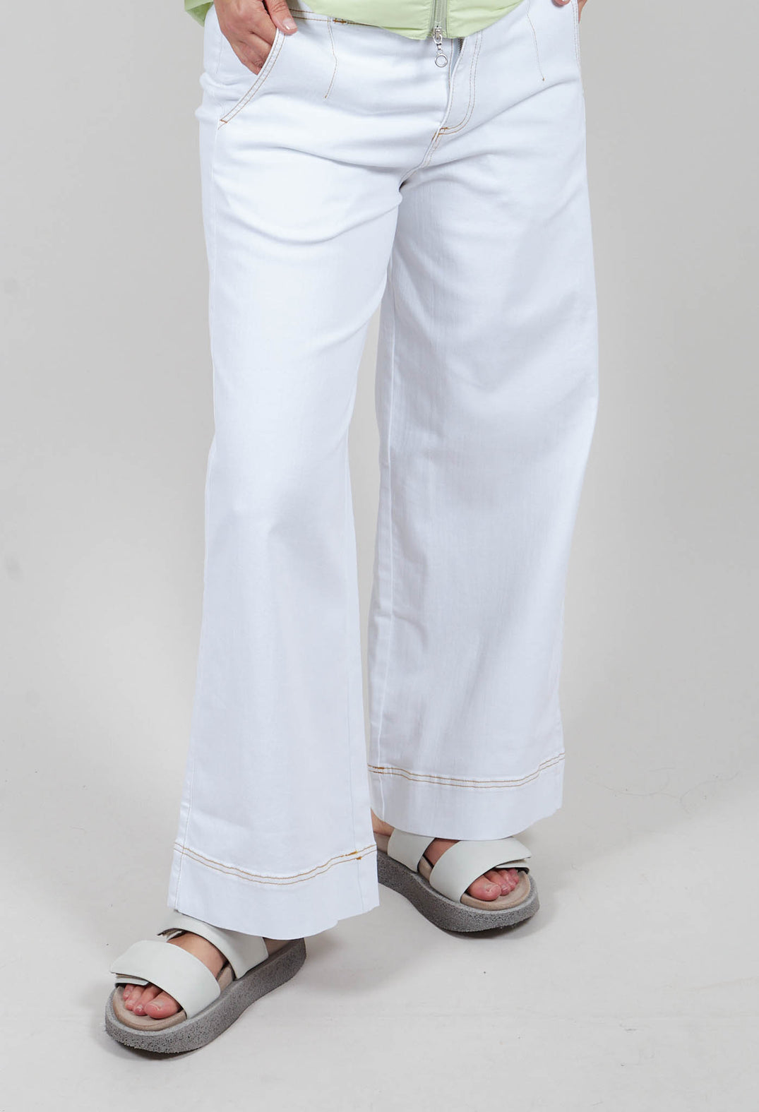 Jinzu Wide Pants in Beige