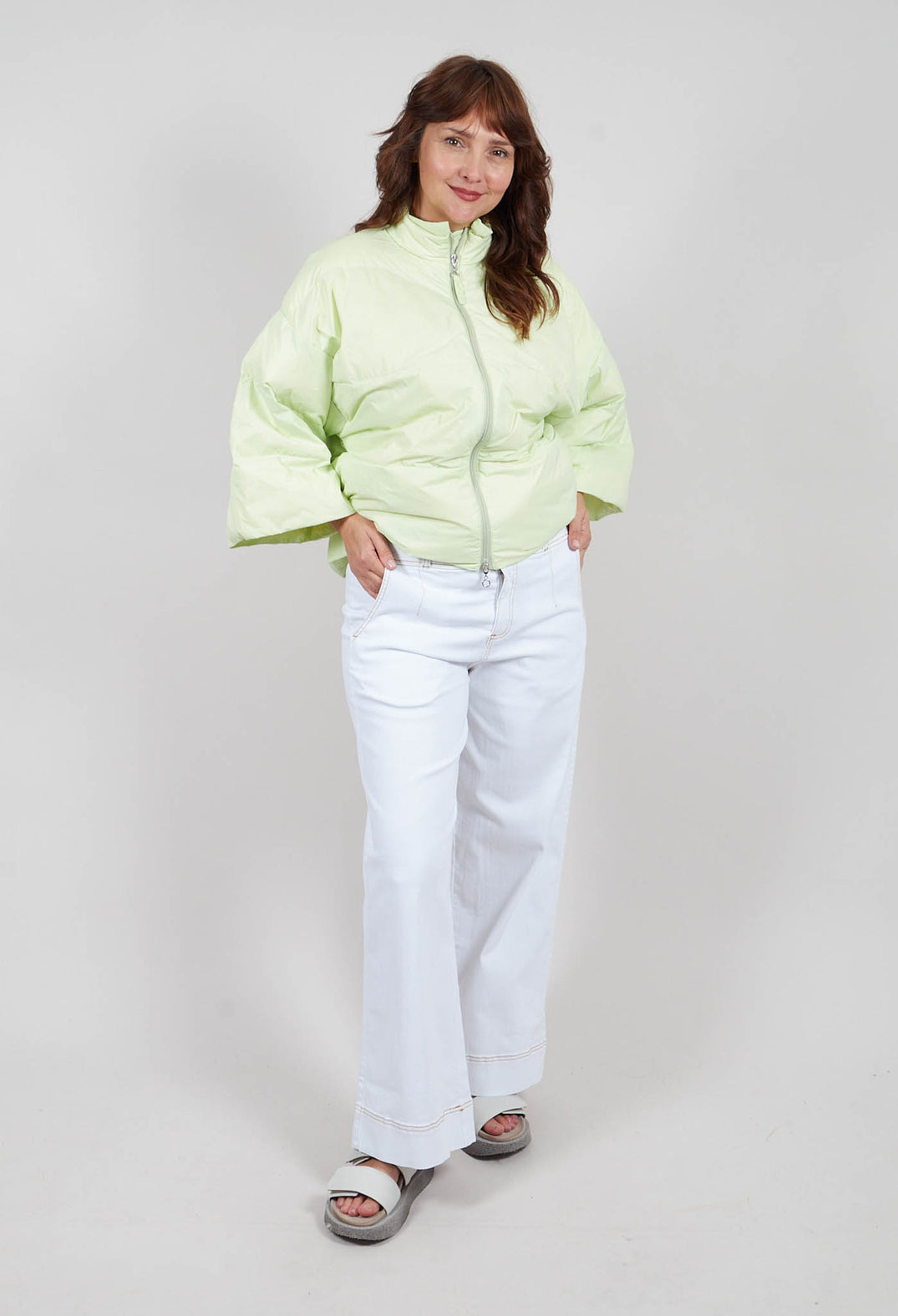 Jinzu Wide Pants in Beige